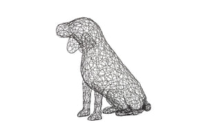Phillips Collection Crazy Wire Beagle Sculpture - Whimsical Black Metal Accent for Modern Home Decor & Unique Focal Point CH65683