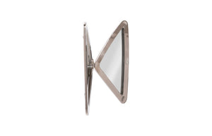 Phillips Collection Butterfly Sculptural Brass Wall Mirror with Ribbed Steel Wings and Organic Modern Appeal Silver CH72533