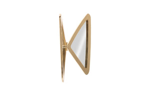 Phillips Collection Butterfly Sculptural Brass Wall Mirror with Ribbed Steel Wings and Organic Modern Appeal Gold CH72534