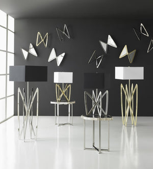 Phillips Collection Butterfly Brass Stainless Steel Wall Sculpture Modern Organic Shadow Casting Art Decor Silver CH72536