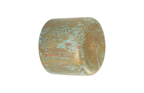 Phillips Collection Button Wall Tile - Sculptural Accent with Organic Patina Finish for Modern Home and Gallery Spaces Deep, Lichen Finish, SM CH80696