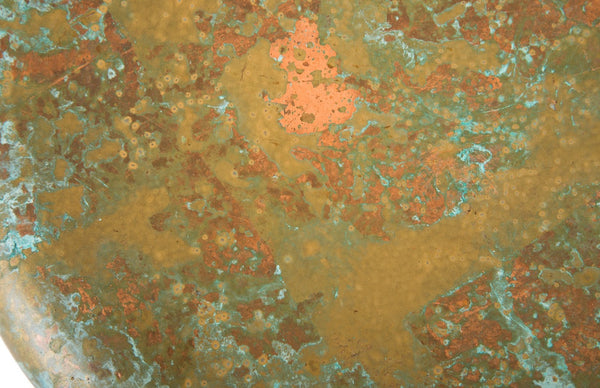 Phillips Collection Button Wall Tile - Sculptural Accent with Organic Patina Finish for Modern Home and Gallery Spaces Deep, Lichen Finish, SM CH80696