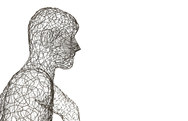 Phillips Collection Crazy Wire Lounging Male Sculpture - Playful Metal Art for Modern Interiors & Sophisticated Spaces CH82089