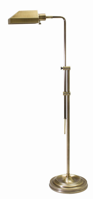 House Of Troy Coach Adjustable Pharmacy Floor Lamp - Elegant Design, Versatile Height, Perfect For Any Space Antique Brass Metal Ch825-ab