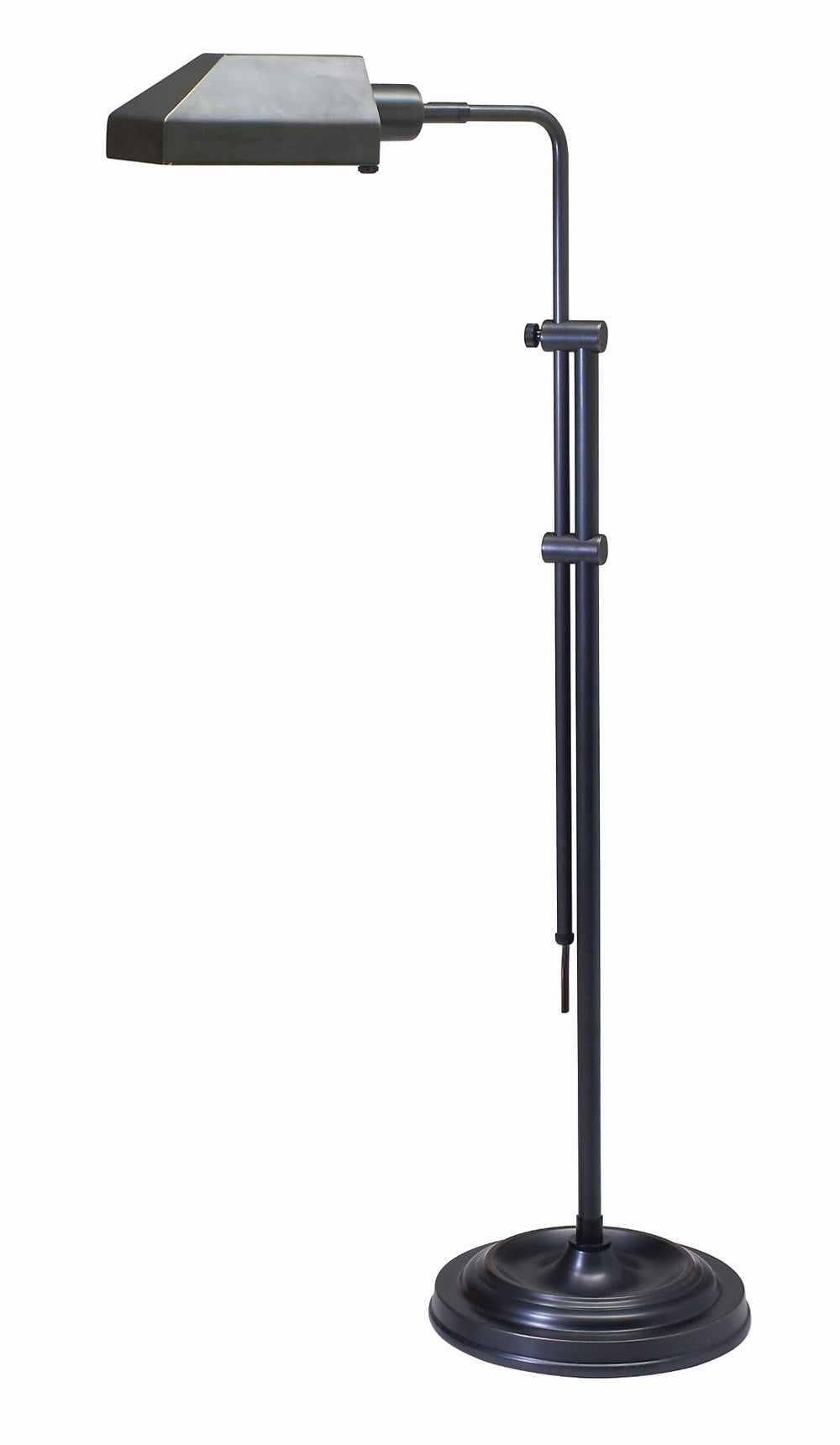 House Of Troy Coach Adjustable Pharmacy Floor Lamp - Elegant Design, Versatile Height, Perfect For Any Space Antique Brass Metal Ch825-ab