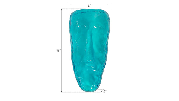 Phillips Collection Glass Face Turquoise Wall Tile - Ethereal Artistry For Modern Organic Decor In Dann Foley Collection Blue Glass Ch92440