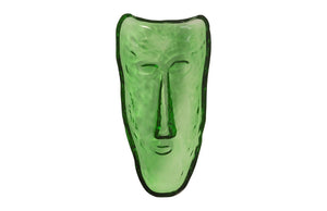 Phillips Collection Glass Sculptural Face Wall Art Handcrafted Luminous Organic Modern Accent Piece Green CH92441