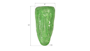 Phillips Collection Glass Sculptural Face Wall Art Handcrafted Luminous Organic Modern Accent Piece Green CH92441