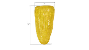 Phillips Collection Glass Sculptural Face Wall Art Handcrafted Luminous Organic Modern Accent Piece Amber CH93111