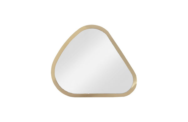 Phillips Collection Pebble Mirrors Set of 4 - Organic Modern Brushed Brass Accents for Stylish Home Decor & Vignettes CH97807