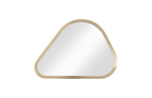 Phillips Collection Pebble Mirrors Set of 4 - Organic Modern Brushed Brass Accents for Stylish Home Decor & Vignettes CH97807
