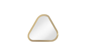 Phillips Collection Pebble Mirrors Set of 4 - Organic Modern Brushed Brass Accents for Stylish Home Decor & Vignettes CH97807