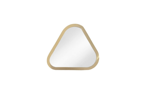 Phillips Collection Pebble Mirrors Set of 4 - Organic Modern Brushed Brass Accents for Stylish Home Decor & Vignettes CH97807