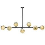 Safavieh Melesa, 53 Inch, Black/Multi, Iron/Glass Chandelier CHA3000A