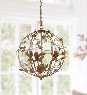 Safavieh AUSTEN, 3-Light Extendable Chandelier – Elegant Gold Finish, Adjustable Height for Modern Spaces CHA4007A