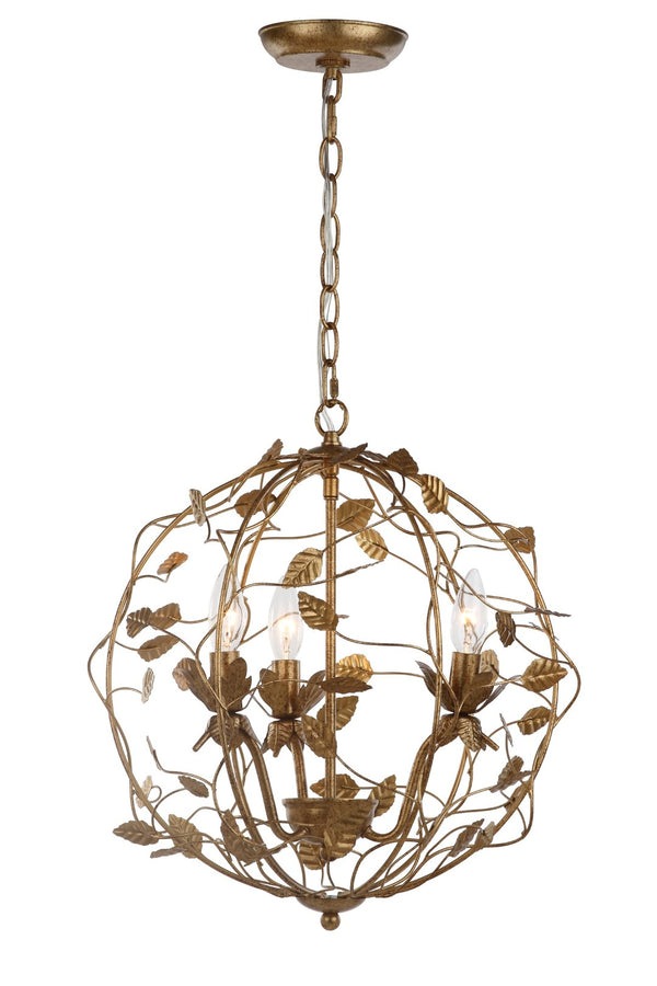 Safavieh AUSTEN, 3-Light Extendable Chandelier – Elegant Gold Finish, Adjustable Height for Modern Spaces CHA4007A