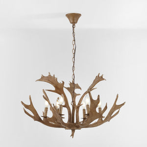 Safavieh DRESDEN, 6-Light Adjustable Chandelier in Rich Brown Iron & Resin - Timeless Elegance for Your Home CHA4029A