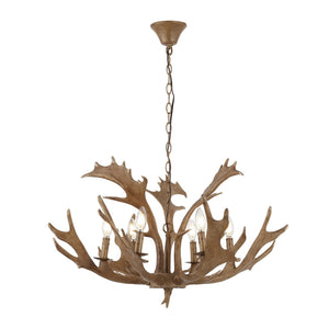 Safavieh DRESDEN, 6-Light Adjustable Chandelier in Rich Brown Iron & Resin - Timeless Elegance for Your Home CHA4029A