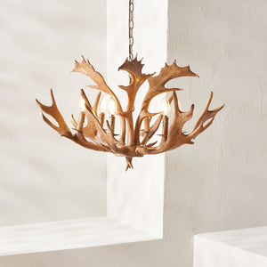Safavieh DRESDEN, 6-Light Adjustable Chandelier in Rich Brown Iron & Resin - Timeless Elegance for Your Home CHA4029A