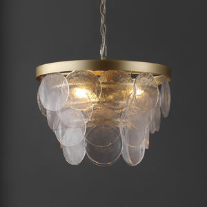Safavieh CHRYS, Elegant 3-Light Chandelier in Clear Glass & Gold Iron, Adjustable for Modern Spaces CHA4038A