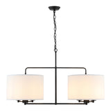 Safavieh Devney 6Lt 4 Inch Chandelier XII23 Black/White Iron CHA4041A