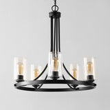 Safavieh Emersyn 5Lt 25 Inch Chandelier XII23 Black   CHA4043A