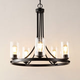 Safavieh Emersyn 5Lt 25 Inch Chandelier XII23 Black   CHA4043A