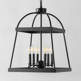 Safavieh Gracyn 6Lt Chandelier XII23 Black Iron CHA4044A