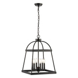 Safavieh Gracyn 6Lt Chandelier XII23 Black Iron CHA4044A