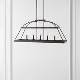 Safavieh Byher, 5 Light, 40 Inch, White Washed/Oil Rubbed Bronze, Iron Chandelier	 Brown / Orb CHA4045A