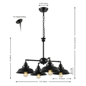 Safavieh Westlyn 4Lt 27 Inch Chandelier XII23 Bronze  CHA4048A