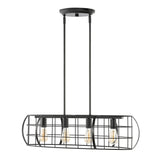 Safavieh Daxton, 4 Light, 24 Inch, Black/Grey, Iron Chandelier Black CHA4053A