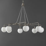 Safavieh Denneau 8Lt 36" Chandelier Brushed Nickle / -  CHA4058A