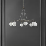 Safavieh Denneau 8Lt 36" Chandelier Brushed Nickle / -  CHA4058A