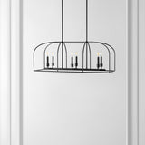 Safavieh Bryndan 6 Lt 32" Chandelier Black  CHA4068A