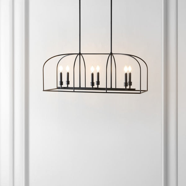 Safavieh Bryndan 6 Lt 32" Chandelier Black  CHA4068A