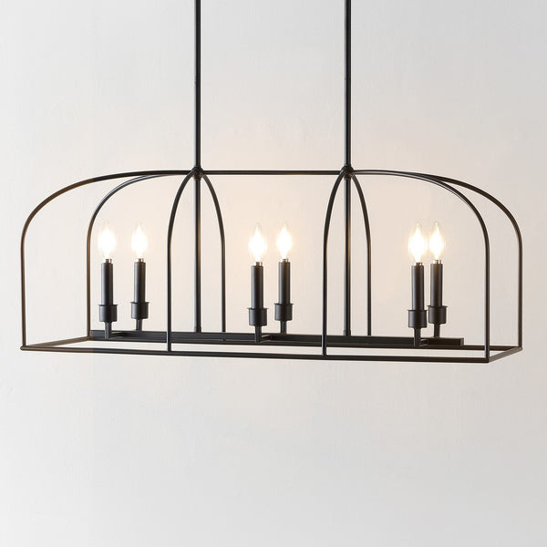 Safavieh Bryndan 6 Lt 32" Chandelier Black  CHA4068A