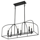 Safavieh Bryndan 6 Lt 32" Chandelier Black  CHA4068A