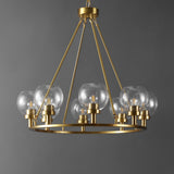 Safavieh Sveda, 8 Light, 32 Inch, Brass, Iron Chandelier ​ Brass Gold CHA4074A