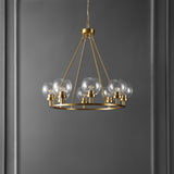 Safavieh Sveda, 8 Light, 32 Inch, Brass, Iron Chandelier ​ Brass Gold CHA4074A