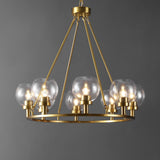 Safavieh Sveda, 8 Light, 32 Inch, Brass, Iron Chandelier ​ Brass Gold CHA4074A