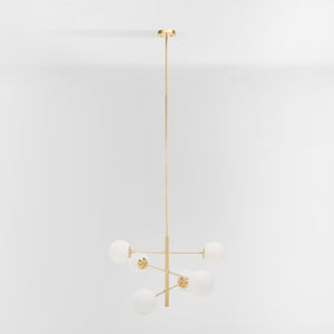 Safavieh BASSETT, Elegant 6-Light Gold Steel Chandelier for Dining Rooms, Foyers & Living Spaces, 32" Wide CHA7003A