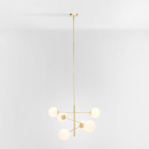 Safavieh BASSETT, Elegant 6-Light Gold Steel Chandelier for Dining Rooms, Foyers & Living Spaces, 32" Wide CHA7003A