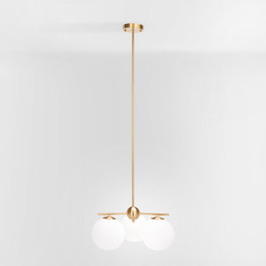 Safavieh CANTRYS, 3-Light Brass Chandelier - 18-Inch Transitional Elegance for Dining & Living Spaces CHA7010A