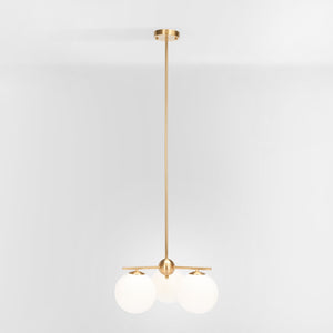 Safavieh CANTRYS, 3-Light Brass Chandelier - 18-Inch Transitional Elegance for Dining & Living Spaces CHA7010A