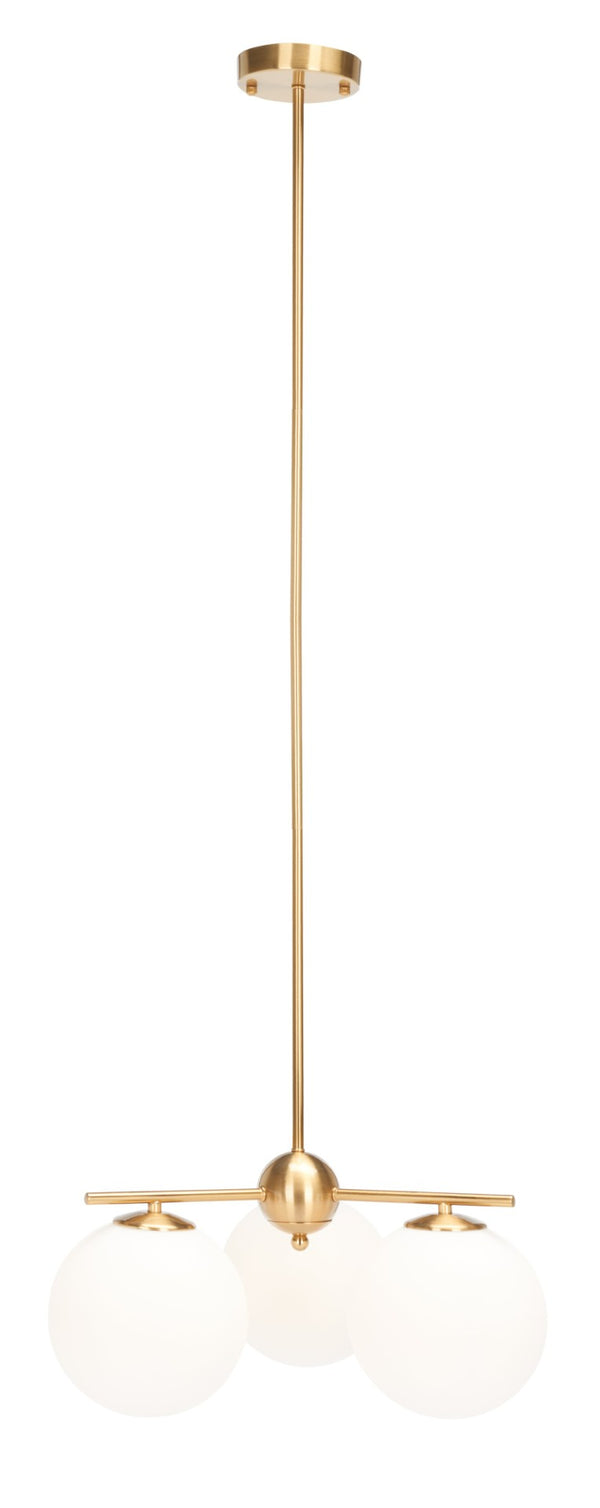 Safavieh CANTRYS, 3-Light Brass Chandelier - 18-Inch Transitional Elegance for Dining & Living Spaces CHA7010A