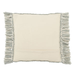 Jaipur Living Jaipur Living Perdita Woven Geometric Chevron Pillow Cover for Indoor Outdoor Decor Light Blue 18" x 18" PLC102422