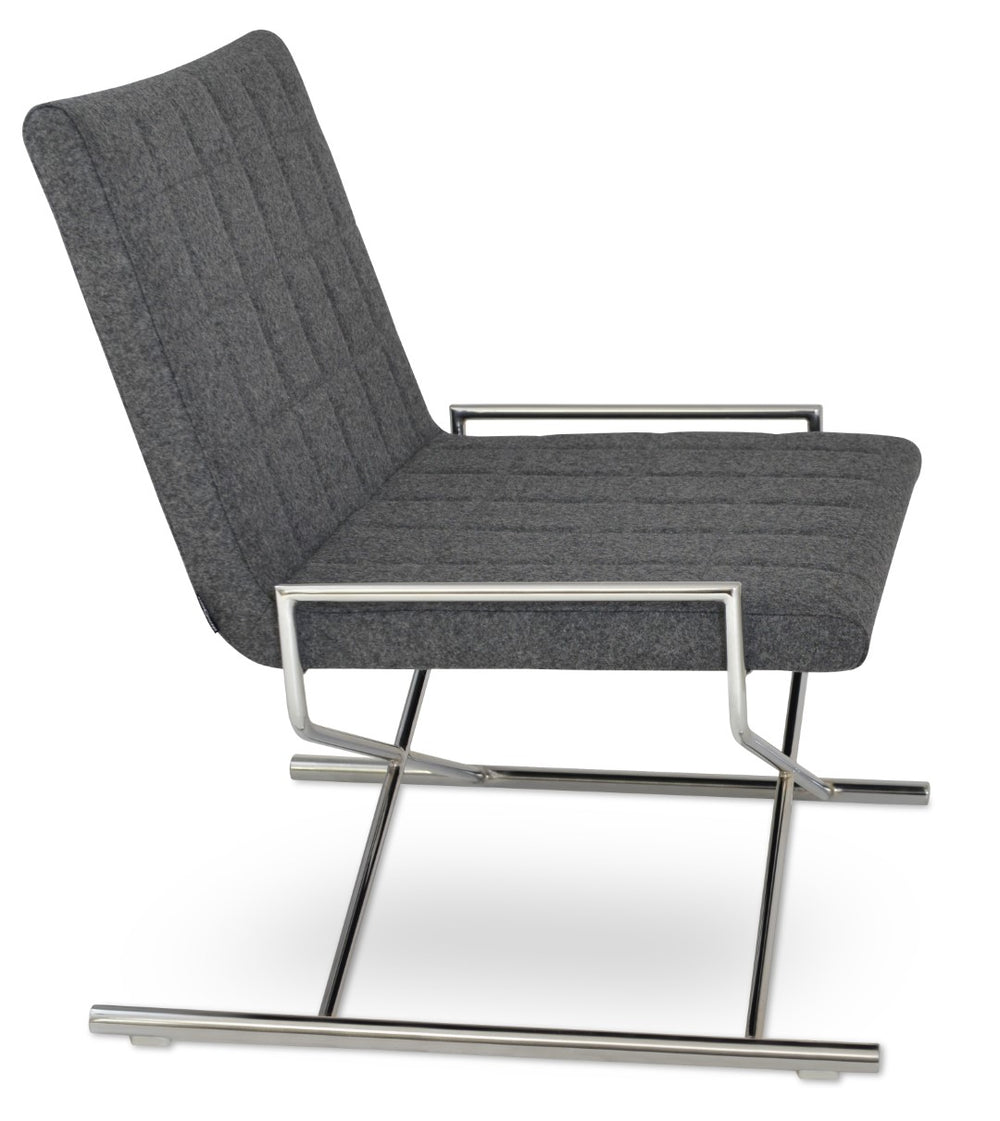 Soho Concept Chelsea Sleek Sled Base Chairs In Dark Grey - Durable Camira Fabric With 10-year Guarantee! Orange  Soho-concept-dining-chair-12991