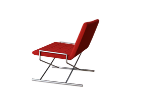 Soho Concept Chelsea X Sleek Chrome Sled Base Chair In Camira Blazer Wool Or Boucle Fabric - 10-year Guarantee! Red  Soho-concept-dining-chair-12989