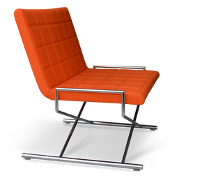 Soho Concept Chelsea Sleek Sled Base Chairs In Dark Grey - Durable Camira Fabric With 10-year Guarantee! Orange  Soho-concept-dining-chair-12991